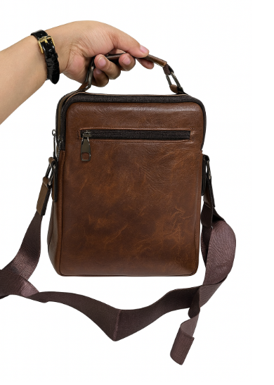 VRK004-VERNIKA Genuine Leather Sling Bag for Men - Image 4