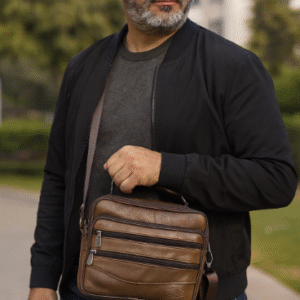 VRK001-Men’s Leather Shoulder Bag