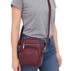 CB037-BAGCO Women’s Textured Crossbody Bag