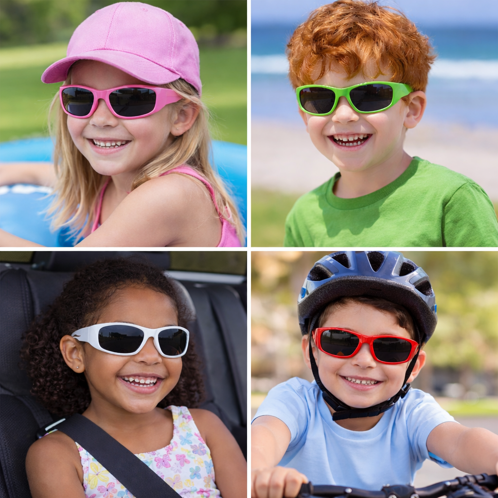 KCRZ001-Kids Sporty Wraparound Sunglasses