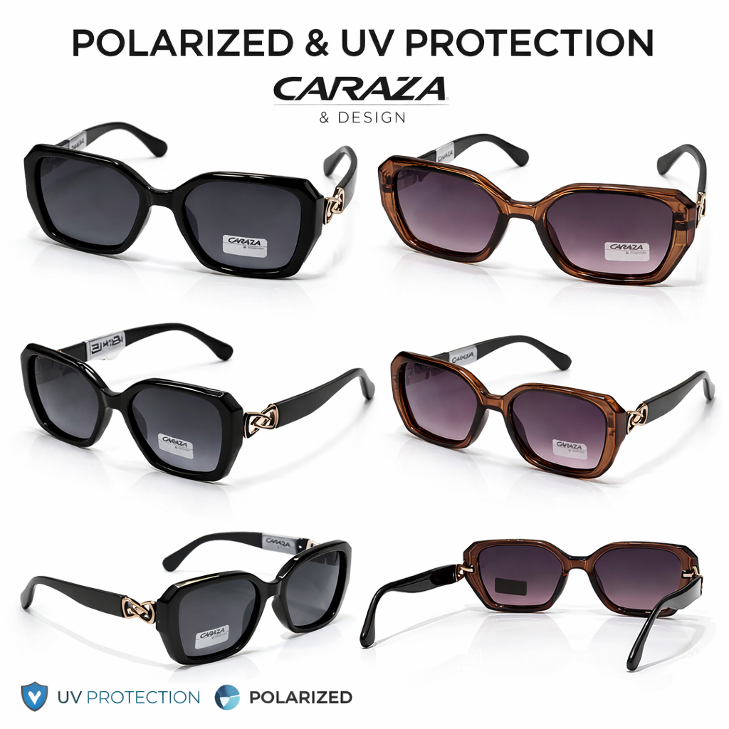 CRZ012-CARAZA Polarized Square Sunglasses for Women - Image 2