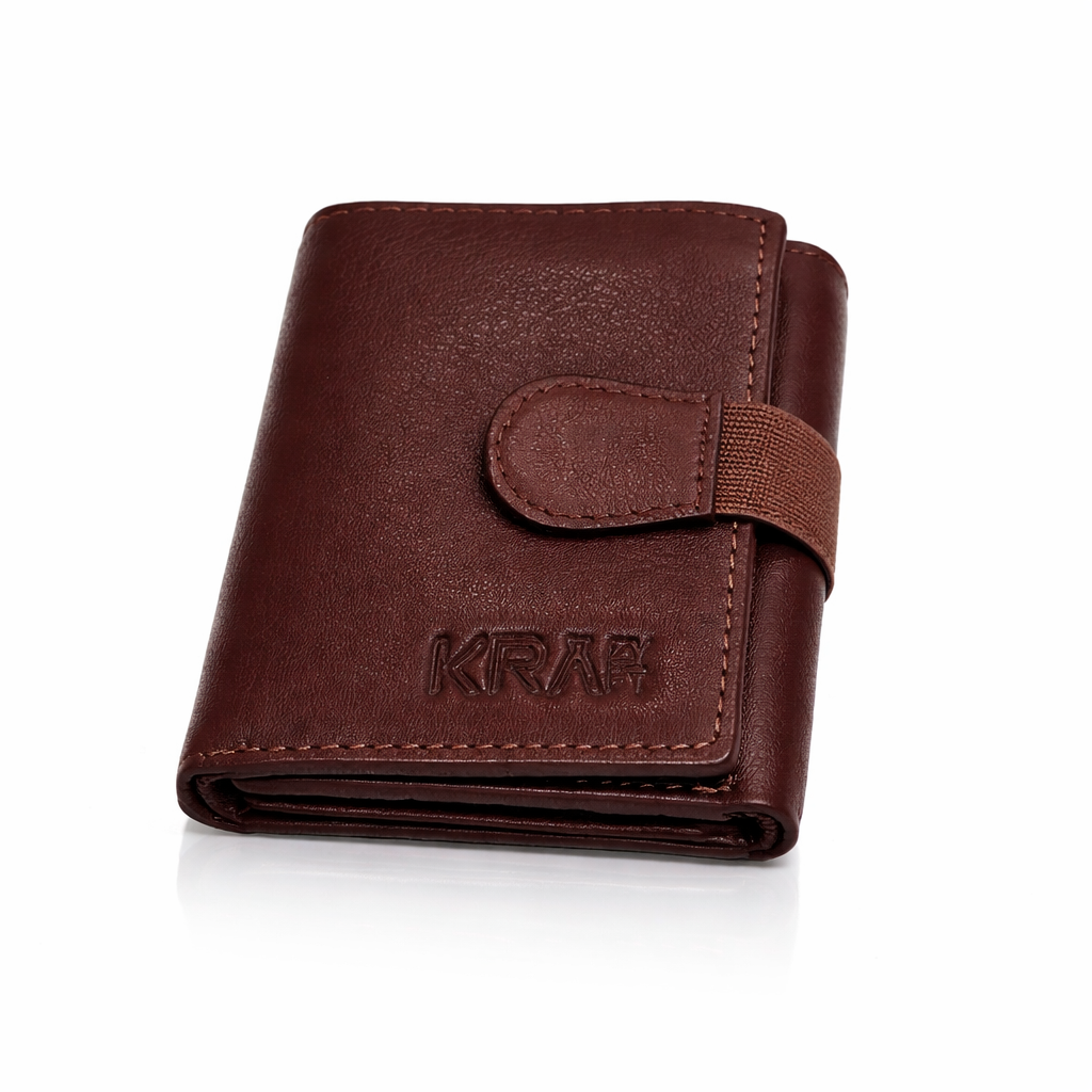 MBW013- Genuine Leather Men’s Wallet with Zipper Coin Pocket - Image 2
