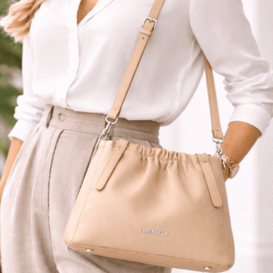 CB073-CHRISBELLA Women’s Elegant Drawstring Tote Handbag