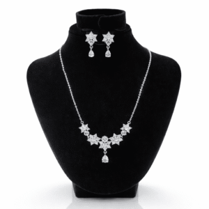 XP010-Elegant Crystal Star Necklace & Earring Set