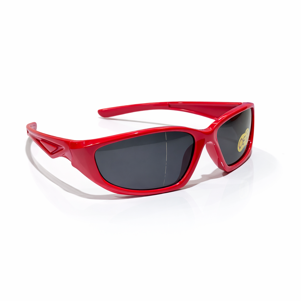 KCRZ001-Kids Sporty Wraparound Sunglasses - Image 5