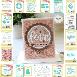 Newest Metal Cut Craft Dies Stamps Building Blocks Daisy Hearts Sentiment Day U-nicorn Hello Moon & Stars Words Sympathy Stencil